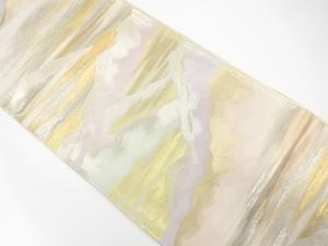アンティーク　遠山に霞模様織り出し袋帯（材料）